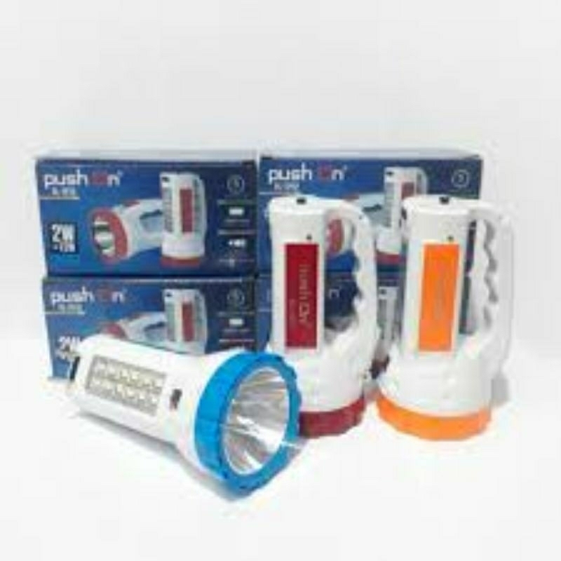 SENTER PUSH ON + LAMPU EMERGENCY RECHARGEABLE FL-1212
