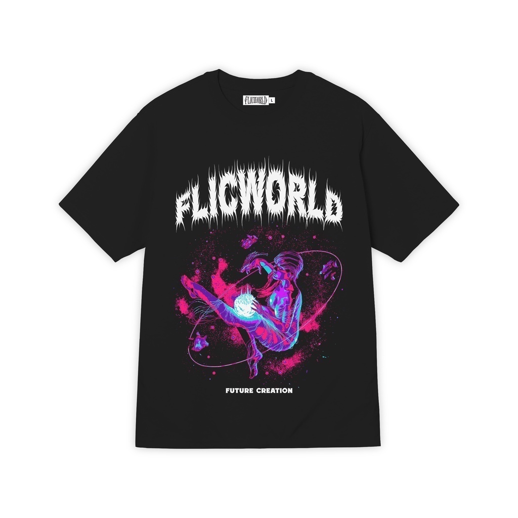 FLICWORLD - Future Creation Black Tshirt