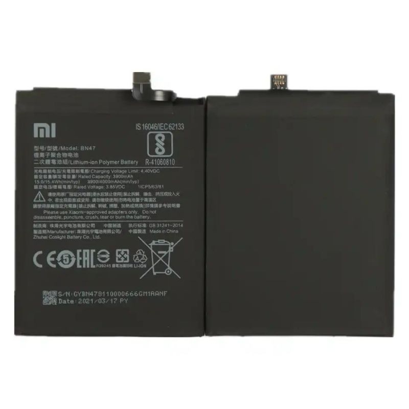Baterai battery batre xiaomi Redmi 6 pro miA2 lite mi A2 lite BN47