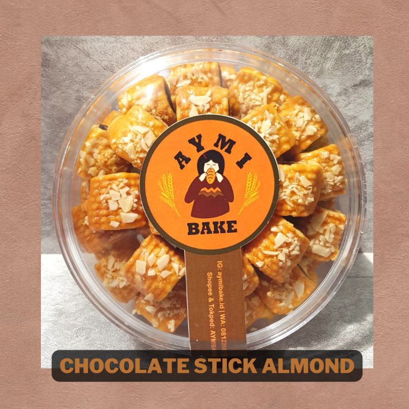 

Kue Kering Chocolate Stick Almond