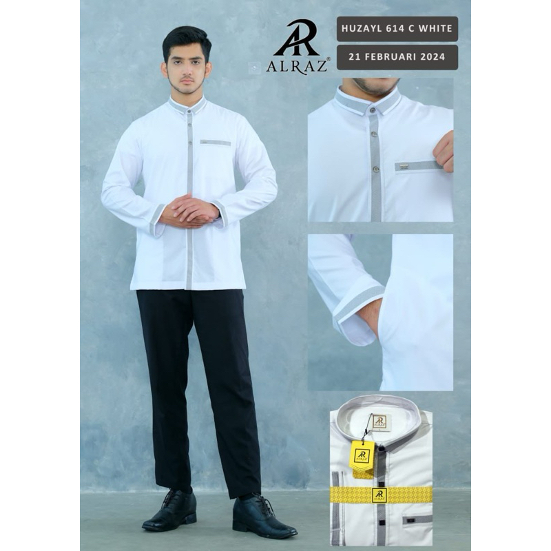 Koko Alraz Huzayl Tangan panjang / koko Alraz Huzayl tangan pendek