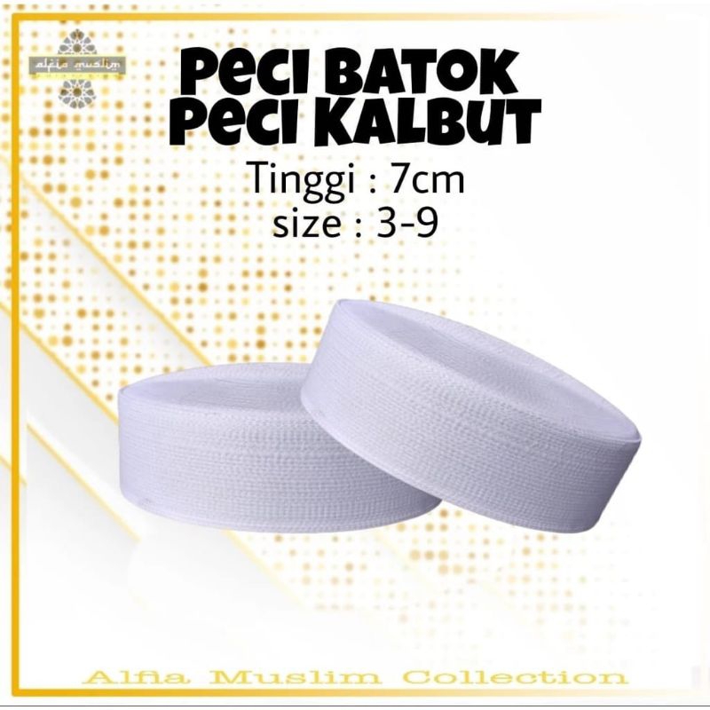 peci batok, peci putih, peci habib bahar, peci kalbut