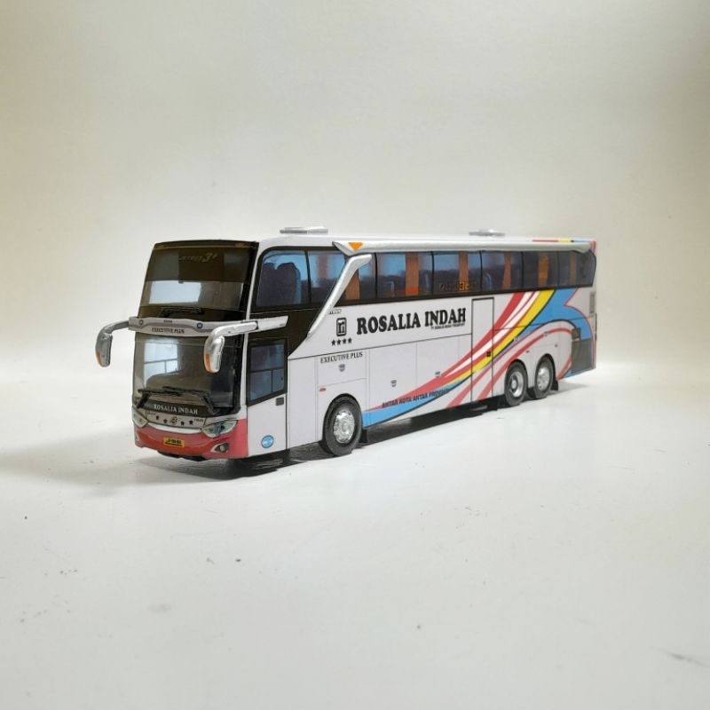 ROSALIA INDAH body UHD Miniatur bus skala 1/64