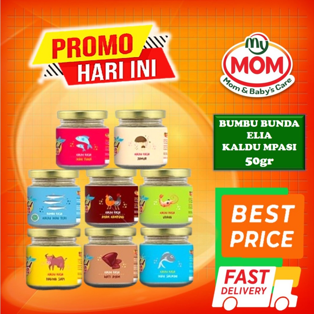 

Bumbu Bunda Elia Kaldu 50Gr | Mpasi Anak & Bayi | Non Gula & Garam | Non Msg | Organik | MyMom