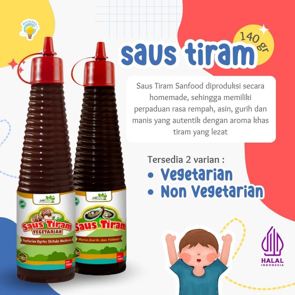 

Saus Tiram Sanfood 140ml Non MSG non Pengawet / Saus Tiram Vegan