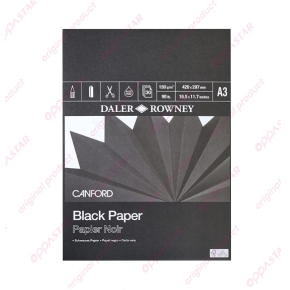 

Kertas Gambar Daler Rowney Canford Black Paper A3 403355300 - Pad