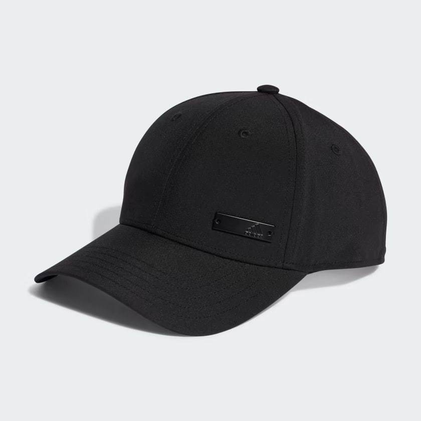 IB3245 Adidas Lightweight METAL Badge Black Cap Topi Original 100%