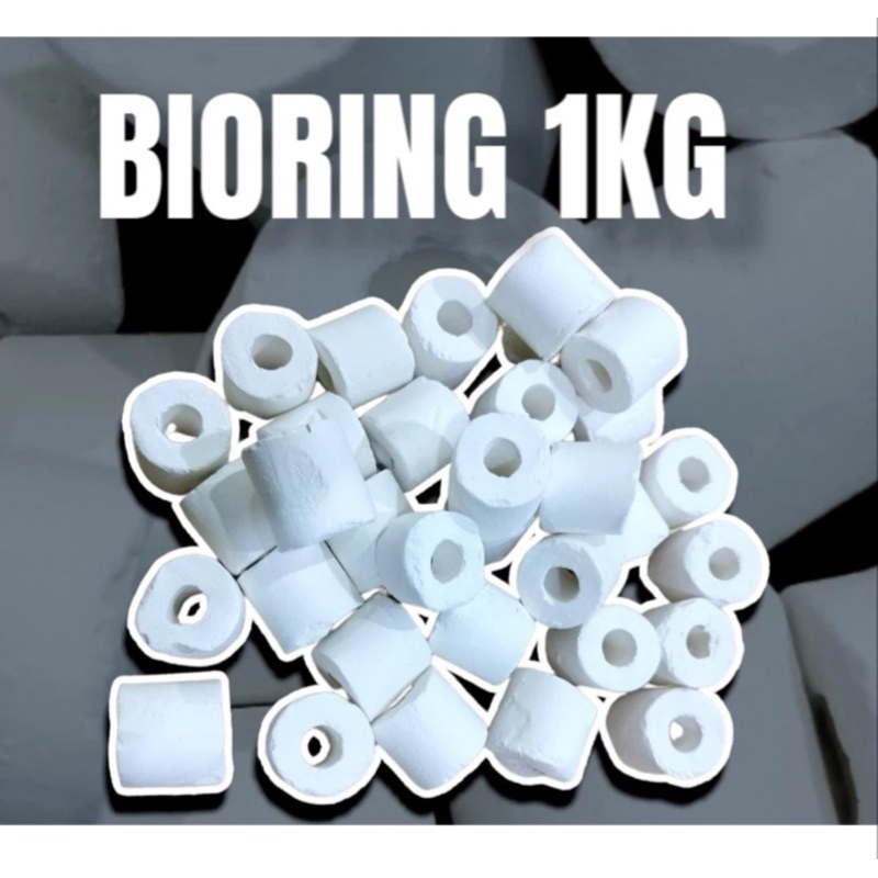 Bioring 1KG Bioball 1KG Bio ring care Ceramic ring Bio ball Filter Kolam Koi filter Aquarium aquasca