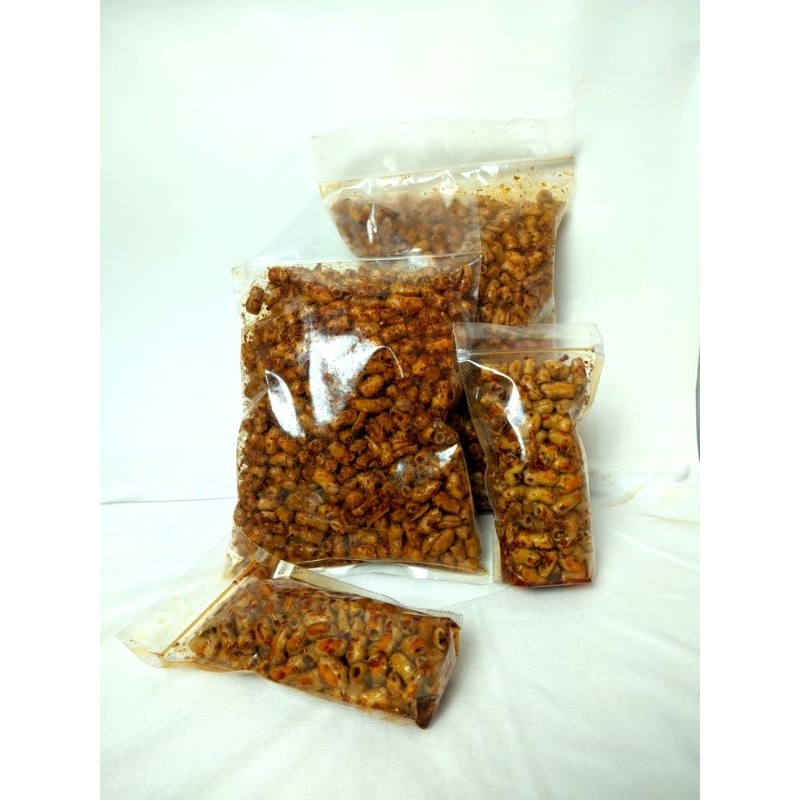 

MAKRONI BANTAT PEDAS BUMBU CIKRUH/ASIN PEDAS/GULA ASEM 100gram/250gram