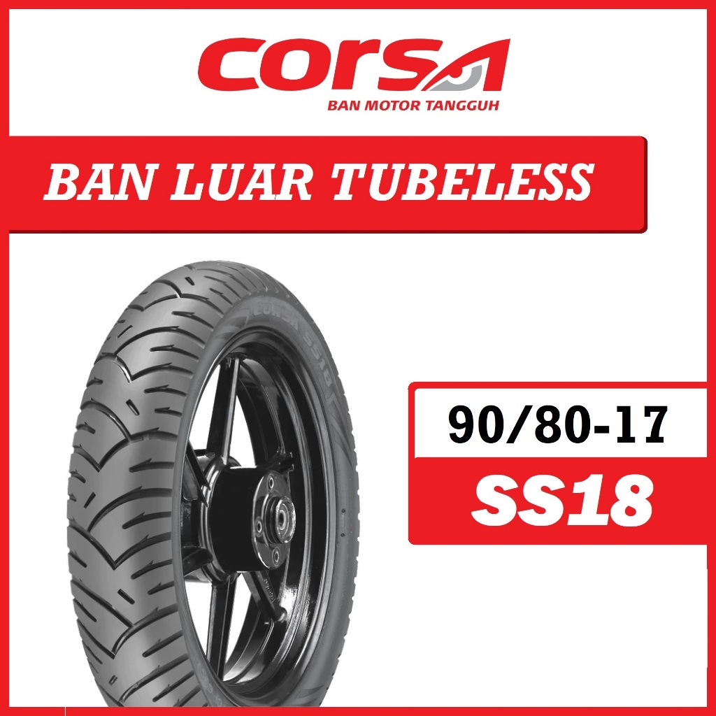 Ban Tubeless 90/80-17 SS18 CORSA