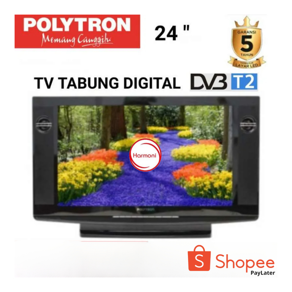 TV TABUNG POLYTRON 24'' TV POLYTRON TABUNG 24 INCH