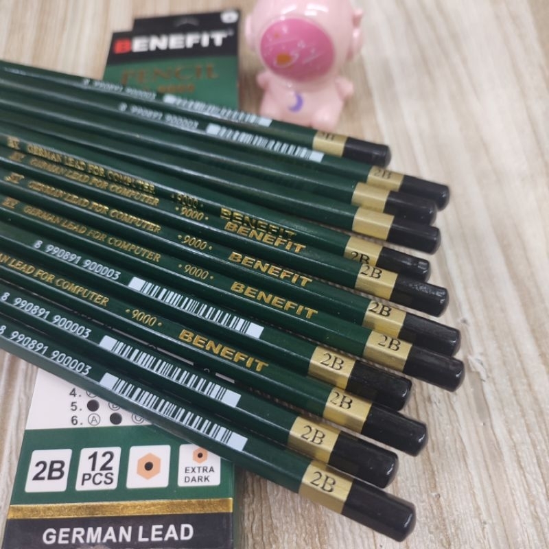 

Pensil 2B BENEFIT Hijau P-9000 isi 12 Pcs Murah Meriah