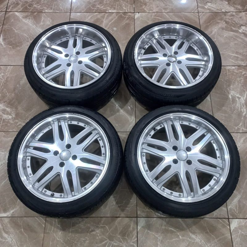 VELG SECOND MODEL CELONG RING 17 HSR OKAYAMA PCD 4X100 + BAN 205/45 R17