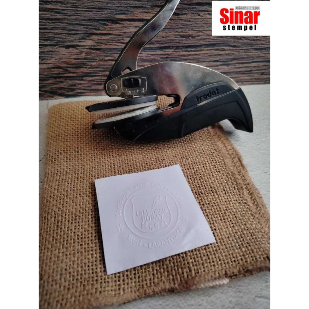 

JUAL STEMPEL EMBOSS TRODAT STEMPEL TIMBUL 4CM