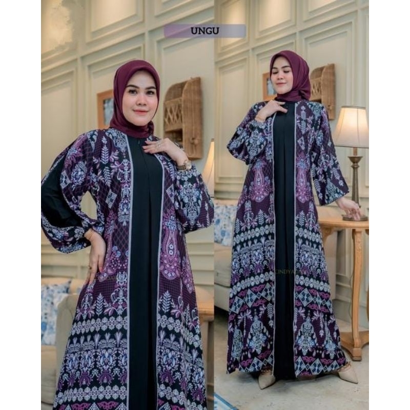 Gamis Abaya Jetblack Tricotin Original Butik