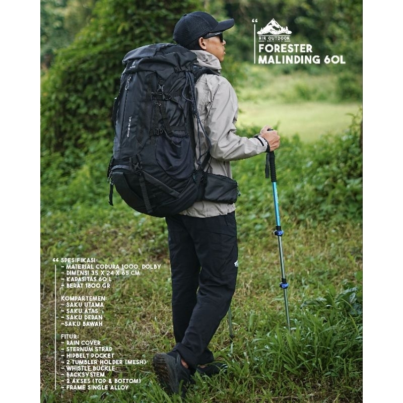 Tas gunung / Carrier Forester Malinding 60 L
