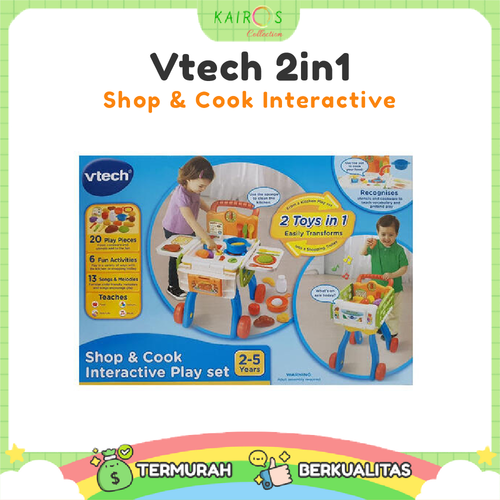 Vtech 2in1 Shop & Cook Playset Kitchen 2 in 1