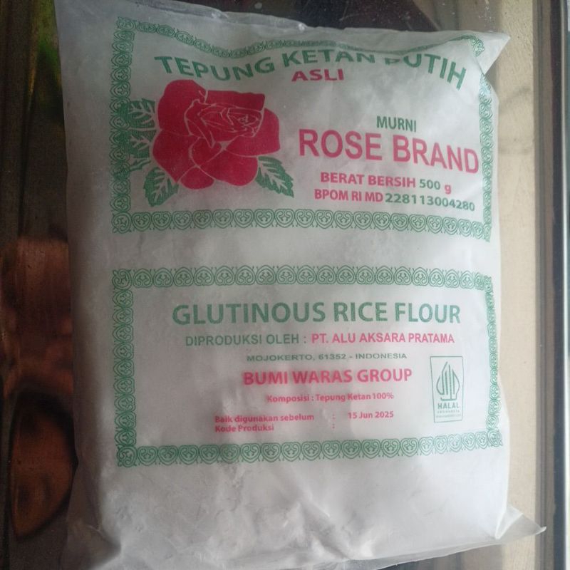 

Tepung Ketan Putih Rose Brand 500 gr / Tepung Beras Pulut / Glutinous Rice Flour