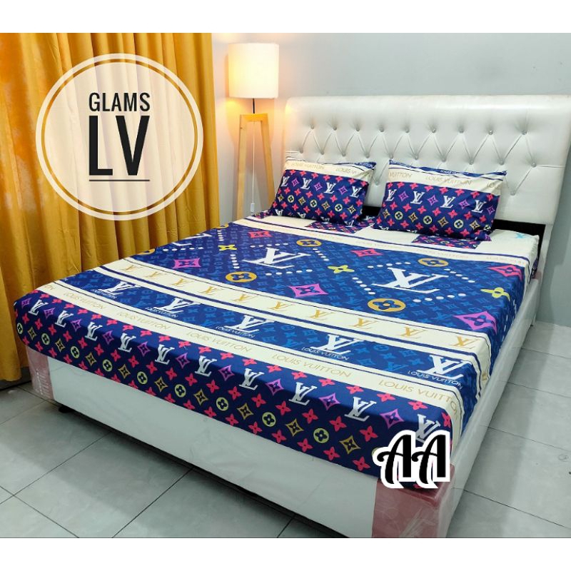 Sprei Maroon LV // LV Brown