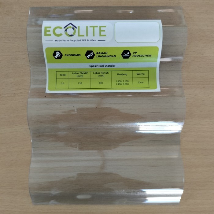 Fiber Gelombang 80 x 180 EcoLite / Plastik Atap