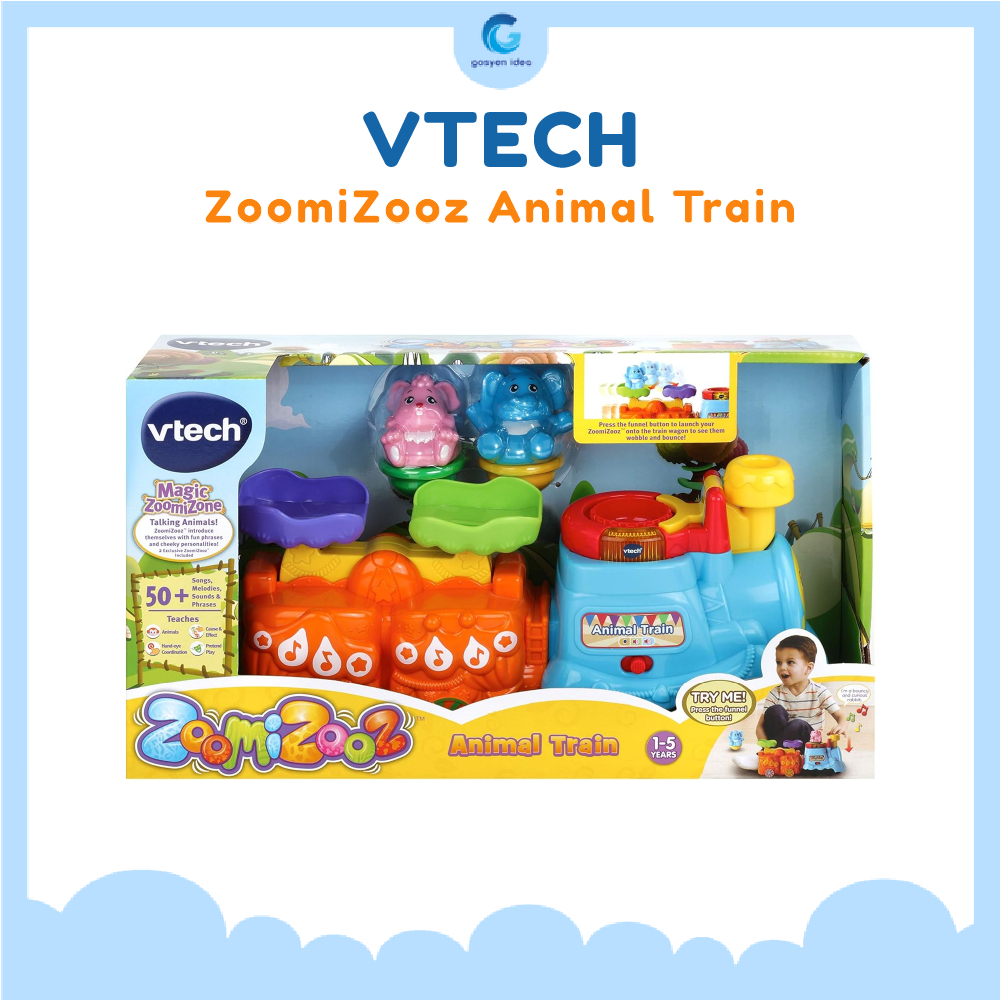 Vtech ZoomiZooz Animal Train Mainan Anak