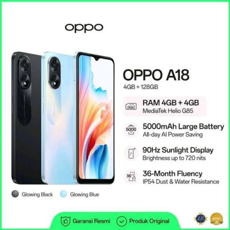 Oppo A18 Ram 4+4/128GB