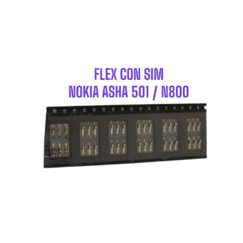 FLEXIBLE FLEXIBEL KONEKTOR SIM NOKIA ASHA 501 / N800 - FLEX CON SIM NOKIA ASHA 501 / N800