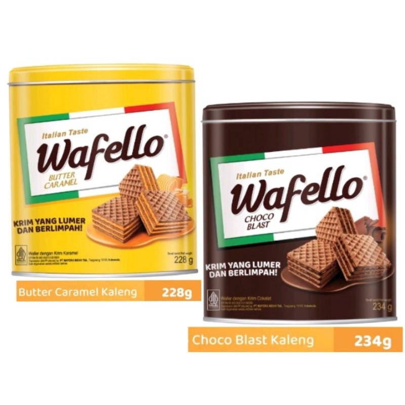 

ROMA WAFELLO KALENG 234 GRAM / WAFER COKLAT CARAMEL KUE LEBARAN MURAH PARCEL IDUL FITRI