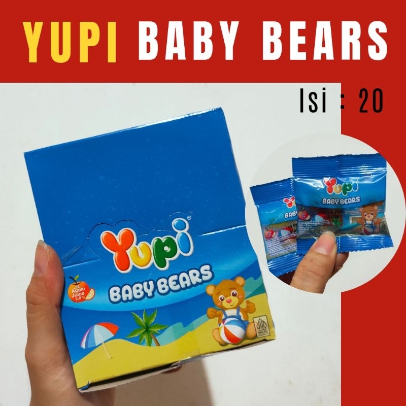 

Yupi Baby Bears 1 box isi 12 pcs