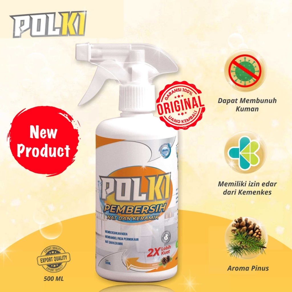 	 POLKI Pembersih Nat dan Keramik Efektif Ukuran 500Ml	