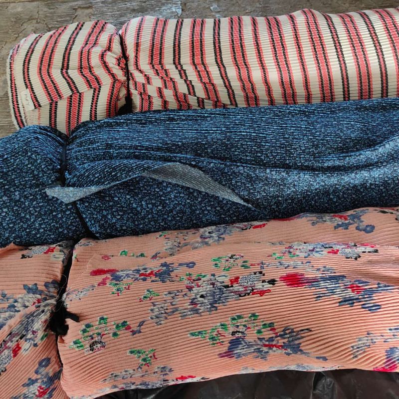 kain plisket zara motif - plisket motif -plisket motif bunga -||harga tertera 0, 5m