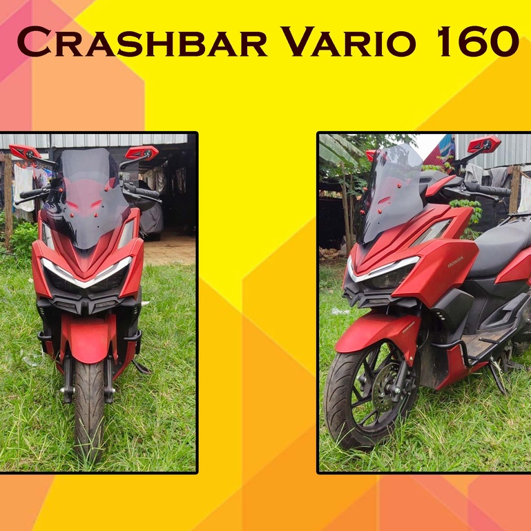 Crashbar VARIO 160 2022 2023 Tubular Vario 160 Dudukan Lampu Vario 160