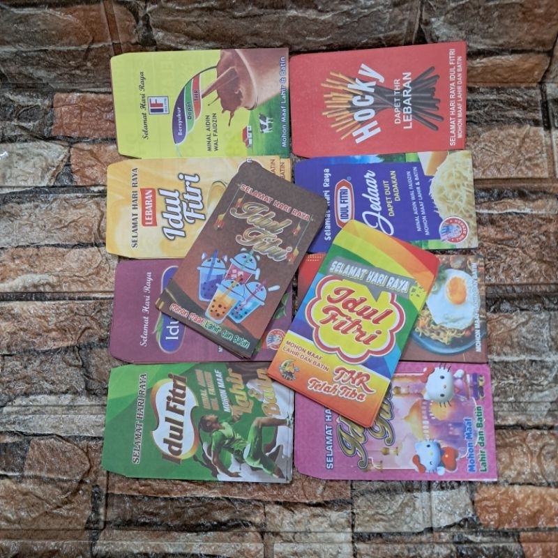 

amplop lebaran idul fitri kertas HVS daur ulang 100 lembar [ CAMPUR GAMBAR ]