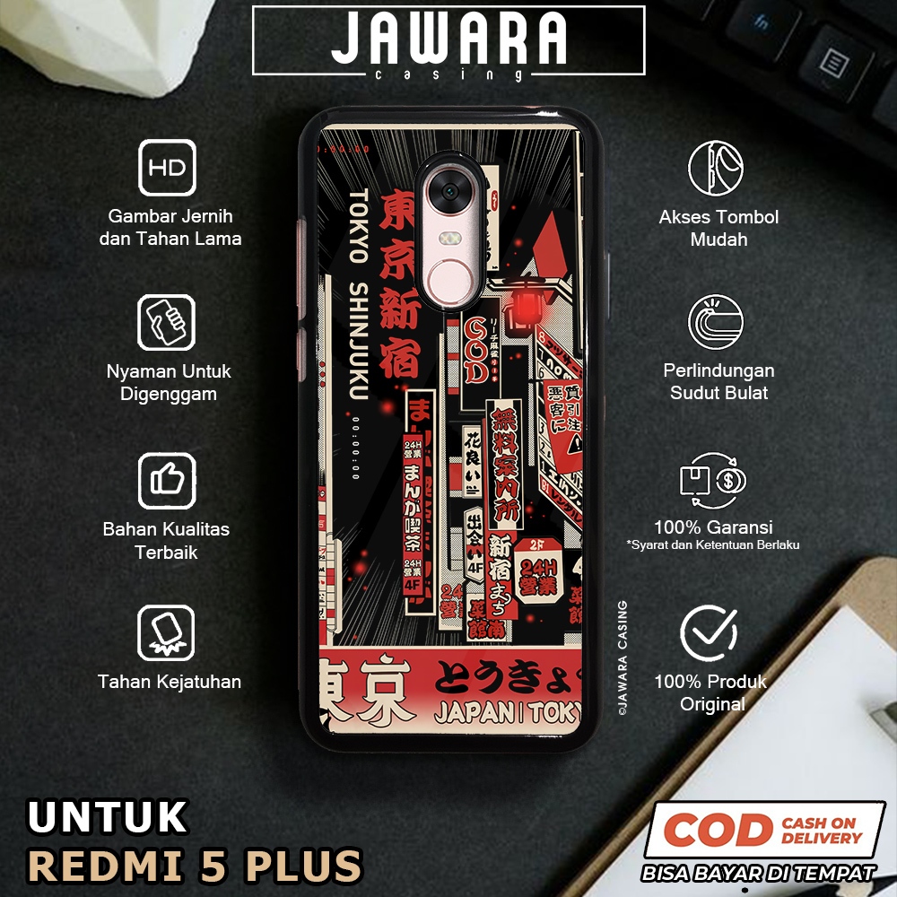 Case Redmi 5 Plus Casing Redmi 5 Plus [JPNK] Premium Glossy Case Hp Redmi Jawara Casing Hp Redmi 5 P
