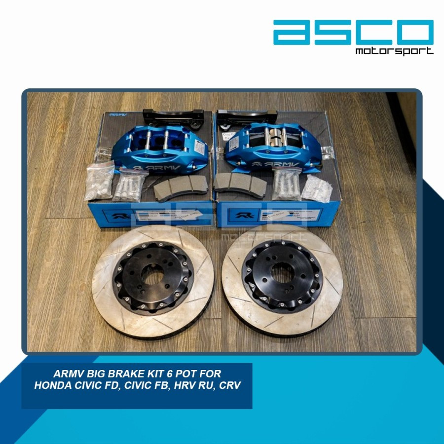 ARMV Big Brake Kit 6 Pot For Honda Civic FD, Civic FB, HRV RU, CRV