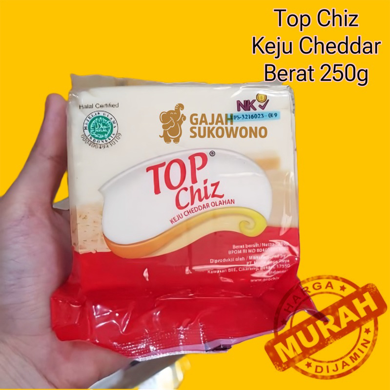 

Keju topchiz top chiz 250gram repack dari pabrik