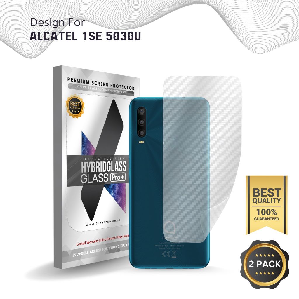 Fiber Guard Screen Protector Alcatel 1SE 5030U Anti Gores Belakang