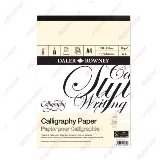 

Buku Kertas Kaligrafi Daler Rowney Calligraphy Paper A4 403375400 - PAD