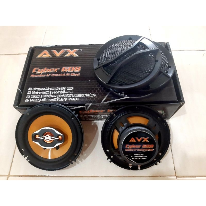 Speaker Pintu Mobil 6.5 inch COAXIAL AVX CYBER AVX-608 Speaker Pintu Mobil