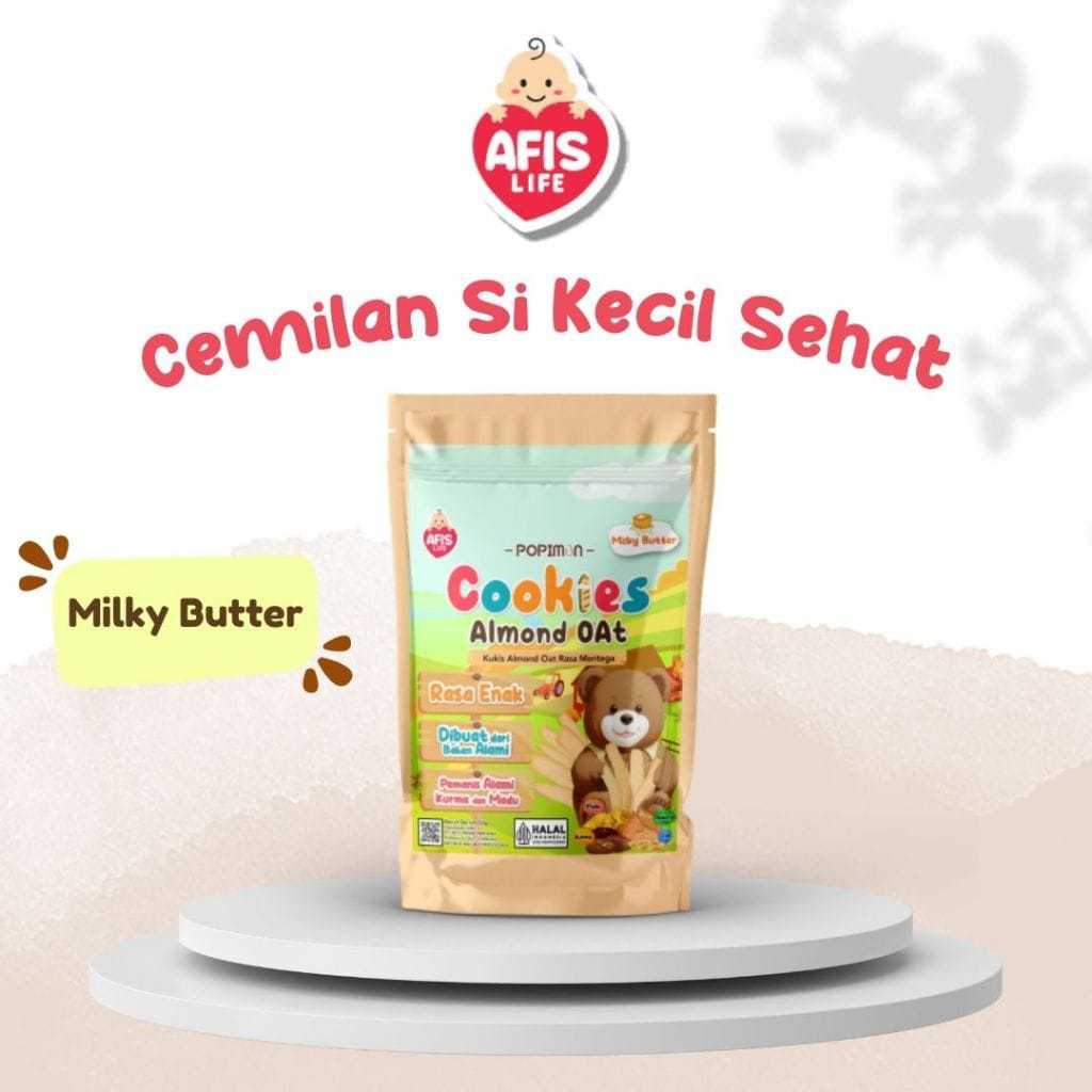 

Afis Popimon Cookies Almond Oat Coklat 50 gr Cemilan Sehat Untuk Si Kecil - OMAHBAYI