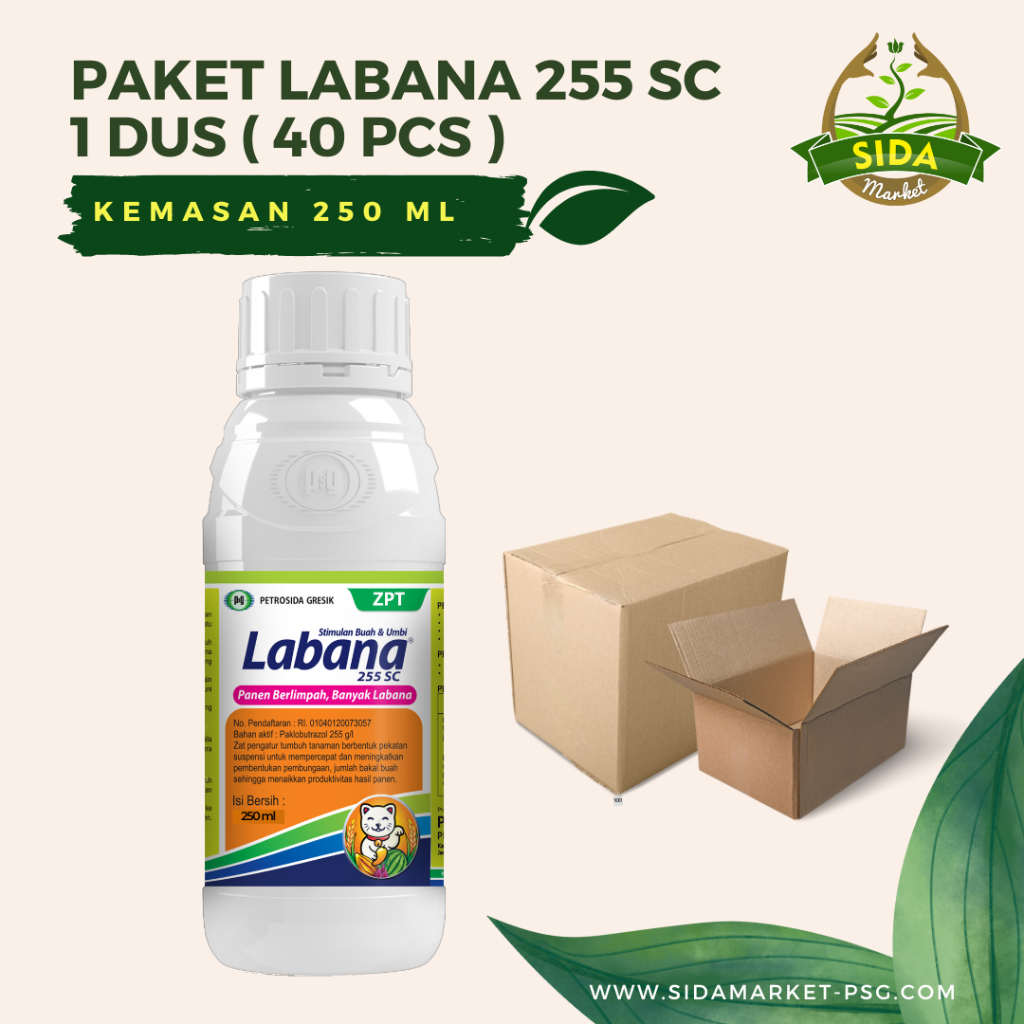 Zat Pengatur Tumbuh Buah - Labana 255 SC kms 250 ml (Paket 1 Dus=40 pcs)