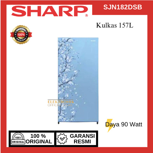 SHARP KULKAS 1 PINTU SJN182DSB 157 L/SJN-182DSB/SJN 182DSB/SHARP KULKAS 1 PINTU/SHARP KULKAS 157L MU