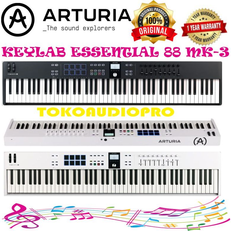 Arturia KeyLab Essential 88 mk3 Midi Keyboard Controller