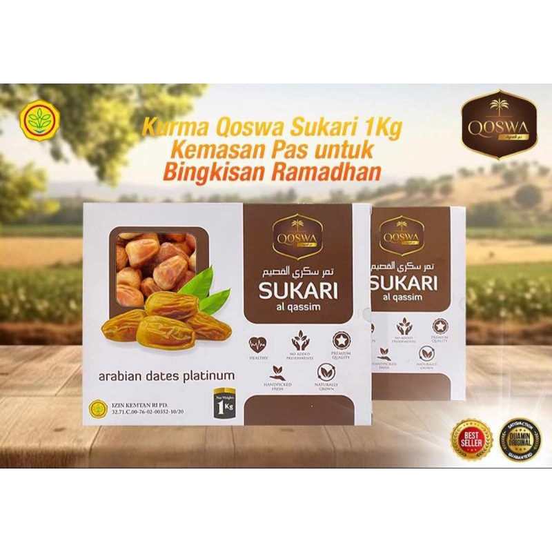 

KURMA SUKKARI AL QASSIM 1KG QOSWA / KURMA SUKARI LEZAT LEGIT ORIGINAL