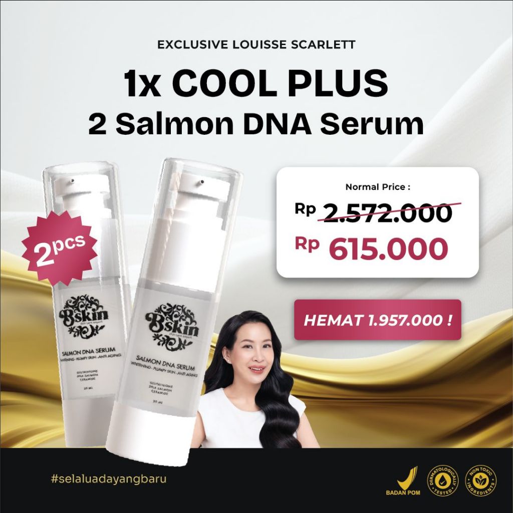 BC Skin DNA Salmon Serum Bundling 2pcs &amp; 1x Treatment Cool Plus ( (Exclusive Louisse Scarlett)