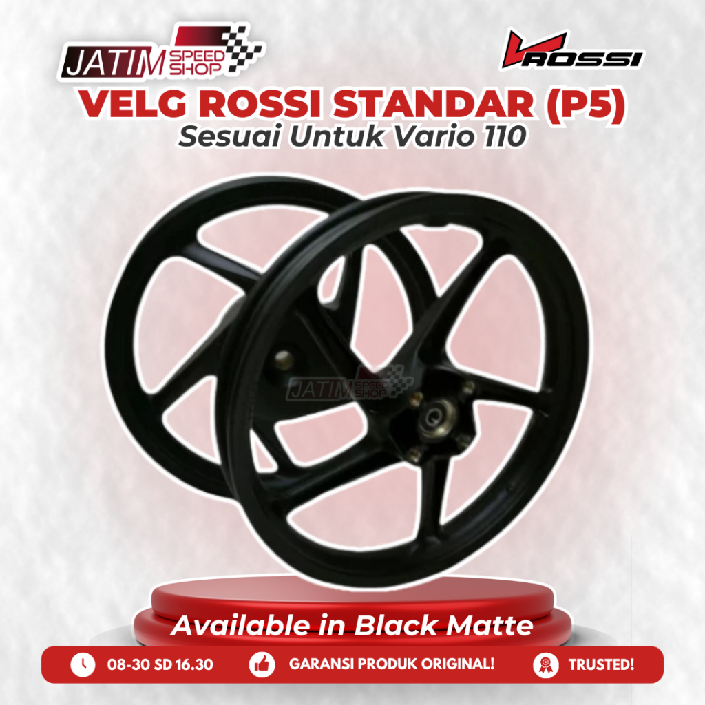 V-Rossi Vrossi Velg Standar STD Palang 5 P5 Batang 5 Untuk Vario 110 Tipe Zigen Macho Hawk Vulture T