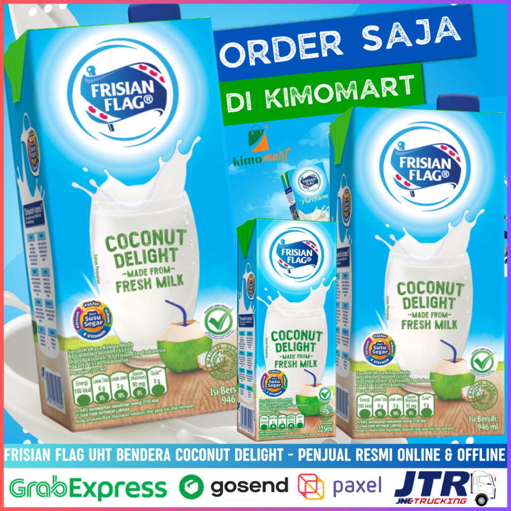 

Susu UHT Frisian Flag Bendera Coconut Delight - 1 Karton