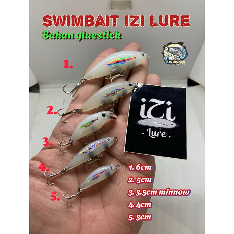 SWIMMER BAIT IZI LURE COCOK UNTUK IKAN HAMPALA AIR KERUH DAN JERNIH