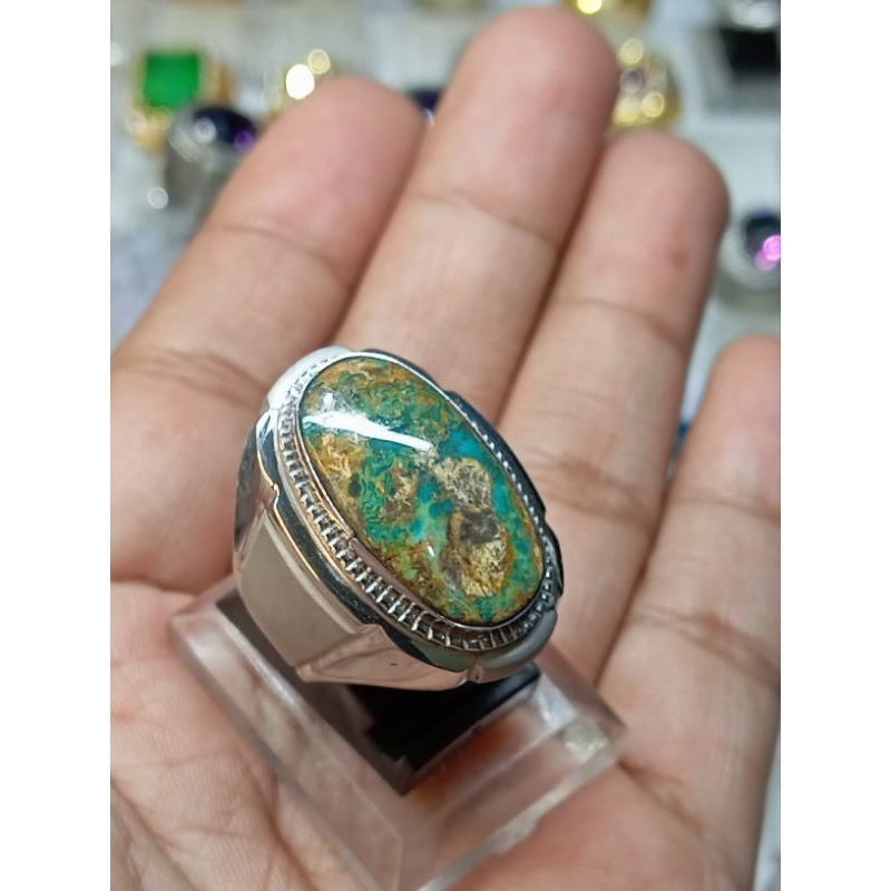natural virus persia ring monel dhop. dim 20*10*7.size 7