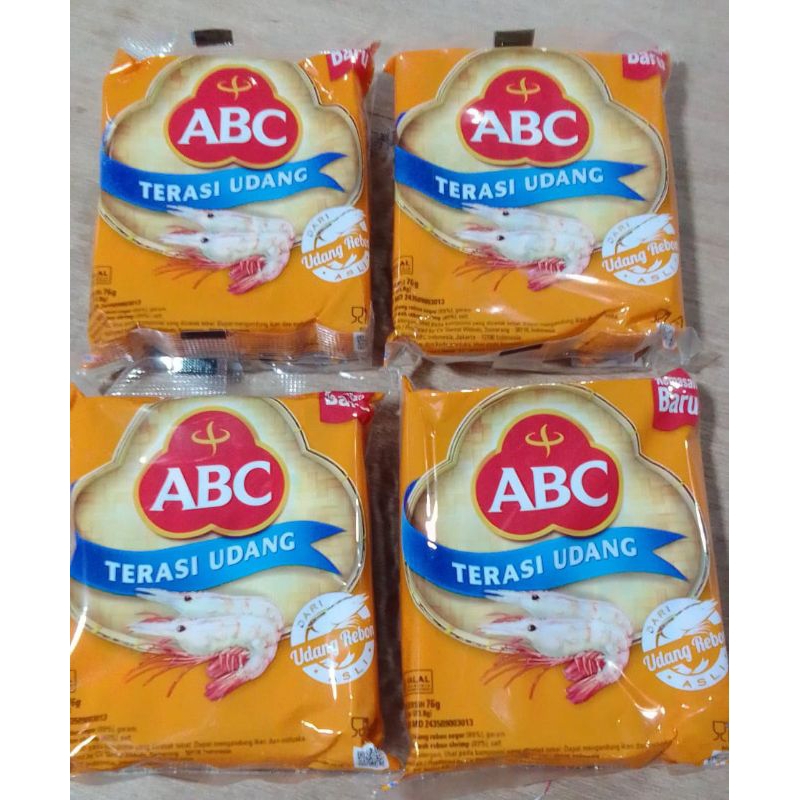 

Terasi udang merek ABC 1 pak isi 20pcs